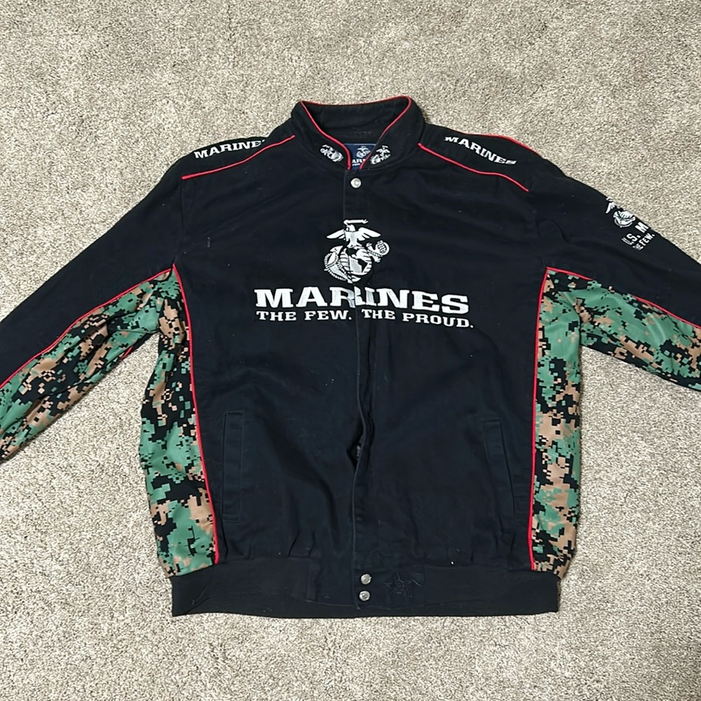 nascar x US marines racing jacket (Jeff Hamilton design)
